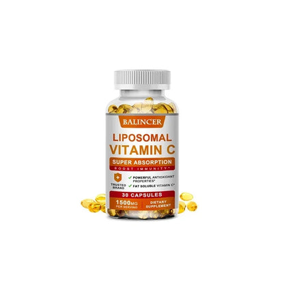 Liposomal Vitamin C Supplement - Easily Absorbed, Fat-Soluble Vitamin C, Antioxidant, Support Immune System, Promote Skin Health