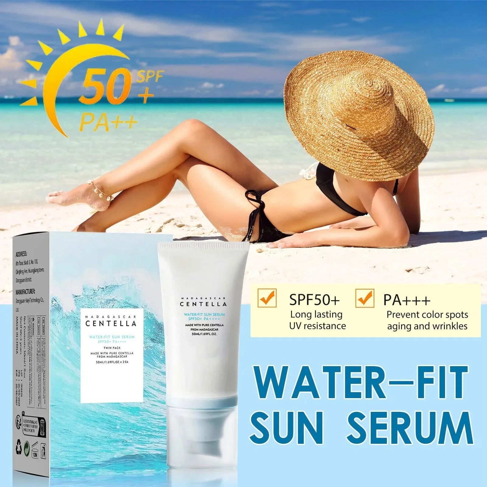  Facial Sunscreen Protector Sunblock Whitening Moisturizing