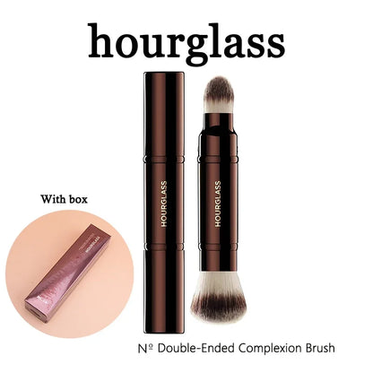 hourglass N° Double-Ended Complexion Brush with box, a versatile makeup brush for flawless application.