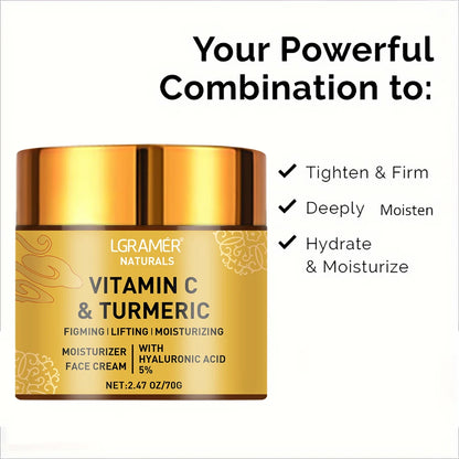 Turmeric Vitamin C cream Retinol Moisturizing Hyaluronic 