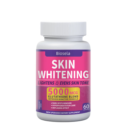 Foods Supplement Glutathione 5000mcg Vitamin C Skin Tone 