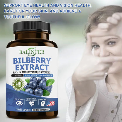 Bilberry Extract Supplements Rich in Antioxidants, Promote