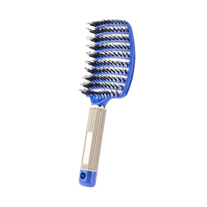 Hair Brush Scalp Massage Comb Hairbrush Boar Bristle Nylon Women